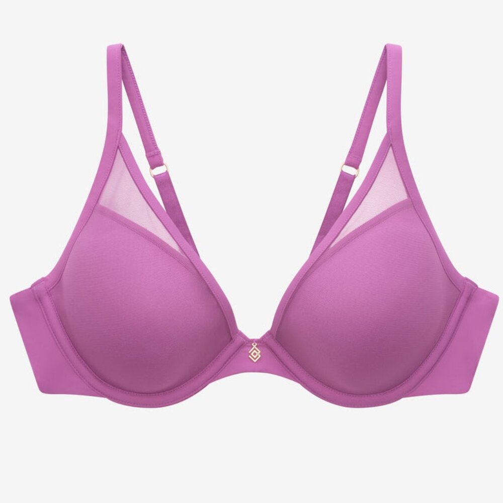 NWT ThirdLove 24/7® Classic Uplift Plunge Bra Size 34Damethyst / 34D